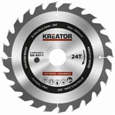 Kreator Pílový kotúč KRT020416 na drevo 190mm, 24T