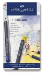 Faber-Castell Faber - Castell Pastelky Goldfaber - plechová krabička 12 ks