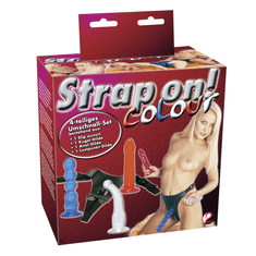 You2toys Sada farebných masturbátorov s pripínacími nohavičkami - Strap on!