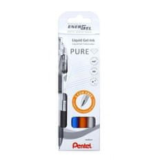 Pentel Gélové pero EnerGel Pure BLN75TL - 4 farby 0,5mm / sada