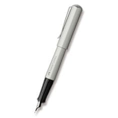 Faber-Castell Hexo Silver Matt plniace pero hrot F