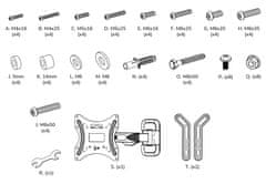 Neomounts WL40-540BL14/Držiak displeja/na stenu/32-55"/2 čapy/VESA 400X400/nosn. 35kg/čierny