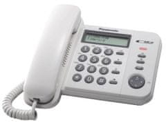 PANASONIC KX-TS560FXW - jednolinkový telefón, biely