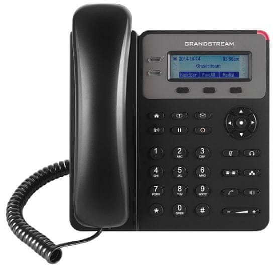 Grandstream GXP1615 VoIP telefón 1x SIP účet, HD audio, 3 program.tlačidlá, switch 2xLAN 10/100Mbps, PoE
