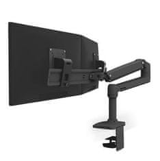 Ergotron LX Desk Dual Direct Arm, matná čierna, stolné rameno pre 2 monitory až 25"