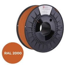 C-Tech tlačová struna PREMIUM LINE ( filament ), ASA, žltooranžová, RAL2000, 1,75mm, 1kg