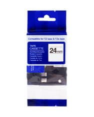 PrintLine kompatibilná páska s Brother TZE-551, 24mm, čierna tlač/modrý podklad