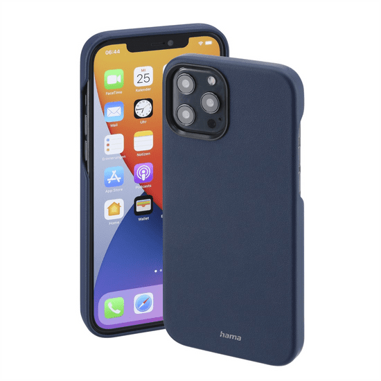 HAMA MagCase Finest Sense, kryt pre Apple iPhone 12 Pro Max, modrý