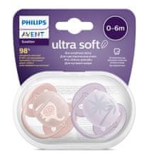 Philips Avent Cumlík Ultrasoft Premium Zvieratko 0-6m dievča, 2 ks