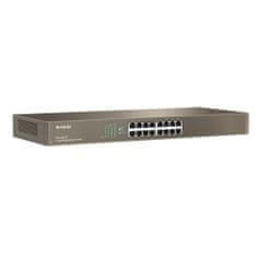 Tenda TEG1016G 16-port Gigabit Switch, 16x 10/100/1000 Mb/s, Fanless, MAC 8K, aj na stenu, Rackmount