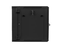 Lanberg RACK CABINET 19” DOUBLE-SECTION WALL-MOUNT 12U/600X600 (FLAT PACK) BLACK