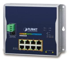 Planet Planét WGS-5225-8P2S plochý L3 switch, 8x1Gb, 2x2.5Gb SFP, 8x PoE 802.3at 240W, 48-56VDC, -40~75°C, IP30, fanless