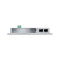 Planet Planét WGS-5225-8P2S plochý L3 switch, 8x1Gb, 2x2.5Gb SFP, 8x PoE 802.3at 240W, 48-56VDC, -40~75°C, IP30, fanless