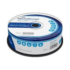 MediaRange BD-R BLU-RAY 50GB 6x Dual Layer spindl 25ks