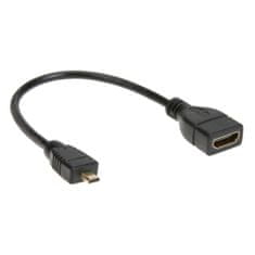 PremiumCord Flexi adaptér HDMI Typ A samica - micro HDMI Typ D samec pre ohybné zapojenie
