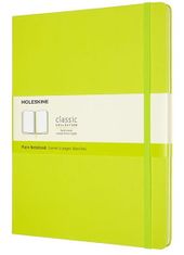 Moleskine Zápisník žltozelený XL, čistý, tvrdý