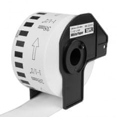 PrintLine kompatibilné etikety s Brother DK-22225, biela papierová rolka 38 x 30,48m