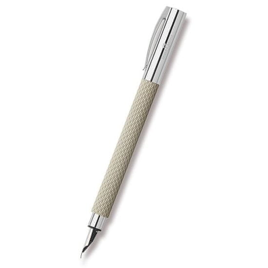 Faber-Castell Ambition OpArt White Sand plniace pero, hrot M