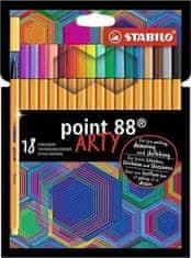 Stabilo Popisovač point liner 88 sada 18 ks v puzdre &quot;ARTY&quot;