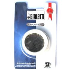 BIALETTI Sada: 3 gumové tesnenia + 1 sitko pre nerezové kávovary -