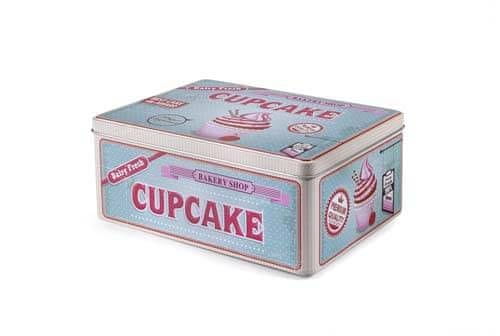 Ibili Dizajnová dóza retro cupcake 22x16cm -