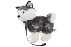 Plyš Husky s vodítkom 25 cm