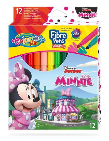 Colorino Disney Junior Minnie - fixky 12 farieb