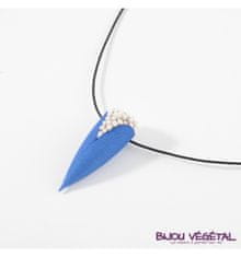 Živé šperky - Náhrdelník Tulipán modrý s trvalými bielymi kvetmi