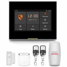 Evolveo Alarmex Pro, šikovný bezdrôtový Wi-Fi/GSM alarm, 4.3“ farebný displej IPS