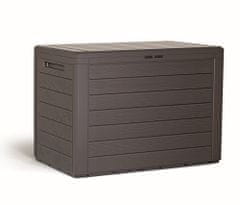 Prosperplast Box záhradný WOODEBOX 78x44x55cm 190L umbra