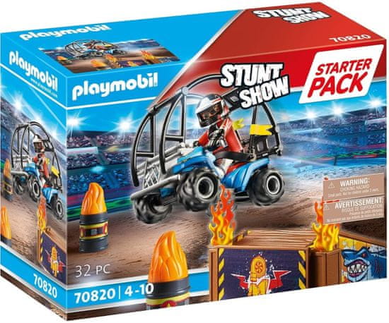 Playmobil PLAYMOBIL Stunt Show 70820 Starter Pack Kaskadérska show so štvorkolkou a ohnivou rampou