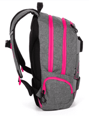 Oxybag Študentský batoh Šport GREY LINE Pink