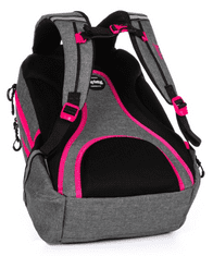 Oxybag Študentský batoh Šport GREY LINE Pink