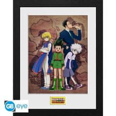 GB eye Hunter x Hunter Zarámovaný plagát - Key Art Map