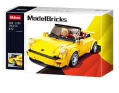 Sluban ModelBricks M38-B1097 Nemecký žltý športový automobil