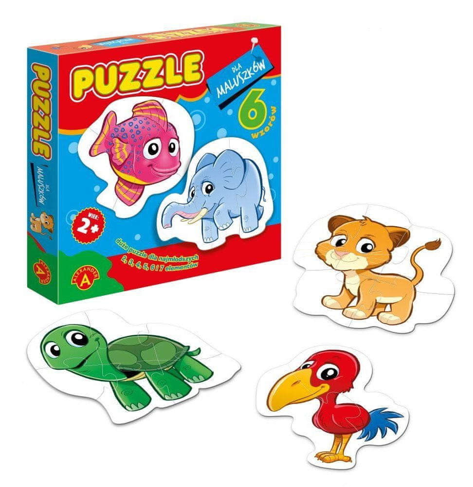 Puzzle Puzzle bébé 4x2 Zvieratká, 1 - 39 pieces
