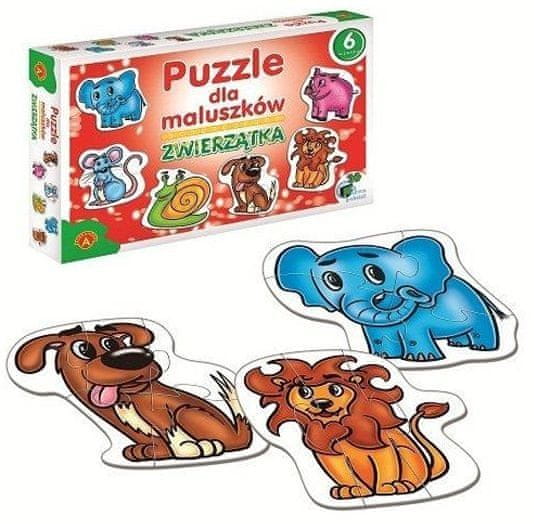 Puzzle Puzzle bébé 4x2 Zvieratká, 1 - 39 pieces