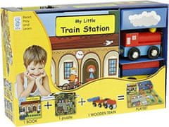 My Little Book o Trains (Book, Wooden Toy & 16-piece Puzzle)