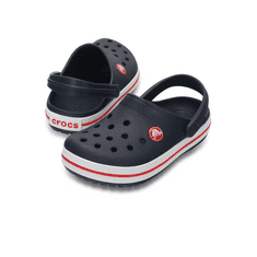 Crocs Crocband Clogs pre deti, 23-24 EU, C7, Dreváky, Šlapky, Papuče, Navy/Red, Modrá, 204537-485