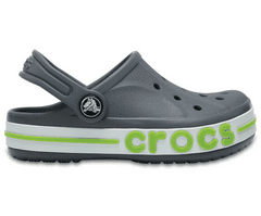 Crocs Bayaband Clogs pre deti, 29-30 EU, C12, Dreváky, Šlapky, Papuče, Charcoal, Sivá, 205100-025