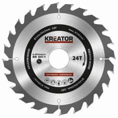 Kreator Pílový kotúč KRT020410 na drevo 165mm, 24T