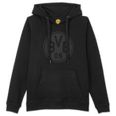 FAN SHOP SLOVAKIA Mikina Borussia Dortmund, Čierna, Klokanie vrecko, Kapucňa, 80% Bavlna | L