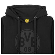 FAN SHOP SLOVAKIA Mikina Borussia Dortmund, Čierna, Klokanie vrecko, Kapucňa, 80% Bavlna | L