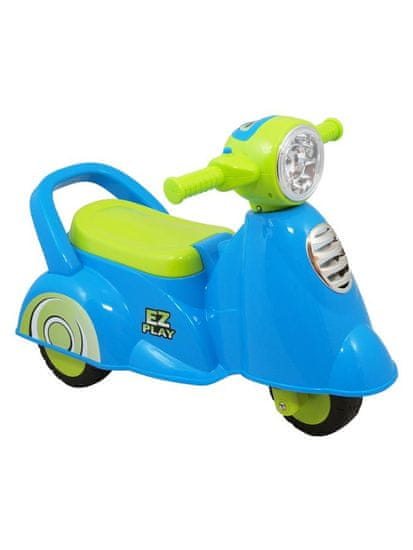 Baby Mix Detské odrážadlo motorka so zvukom Scooter modré