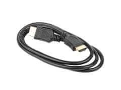 Kábel HDMI-HDMI 4,5m, 1.4, M/M tienený, pozlátené kontakty, CCS, ethernet, čierny