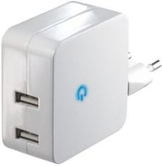 EMOS Nabíječka do sítě V0124 Univerzální duální USB adaptér do sítě 4,2A (21W) max.