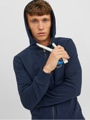 Jack&Jones Pánska mikina JJMIKK Regular Fit 12236179 Navy Blazer (Veľkosť M)