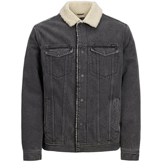 Jack&Jones Pánska džínsová bunda JJIJEAN 12213199 Grey Denim