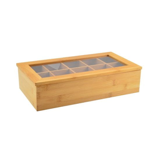 Perfect Home Box na čaj drevo 10 priehradok PERFECT