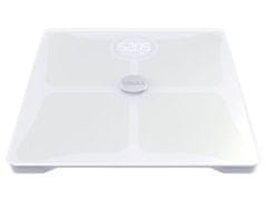 UMAX múdra váha Smart Scale US10C/ 0,2 – 180 kg/ Bluetooth 4.0/ 14 telesných parametrov/ čeština/ biela